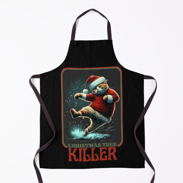 Item preview, Christmas Tree Killer Retro Vintage Cat xmas Christmas designed and sold by splonkss.