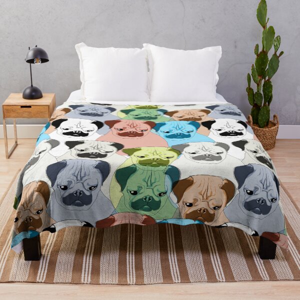 Item preview, Colorful Pug Design (Funky and Multicolor Surface Pattern) designed and sold by MindCereal.