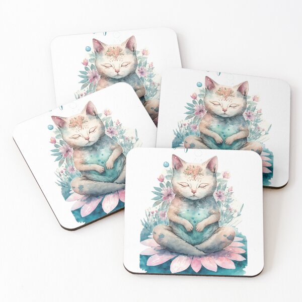 Item preview, Yoga cat 04 designed and sold by printiesart.