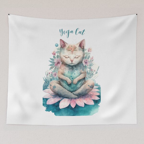 Item preview, Yoga cat 04 designed and sold by printiesart.