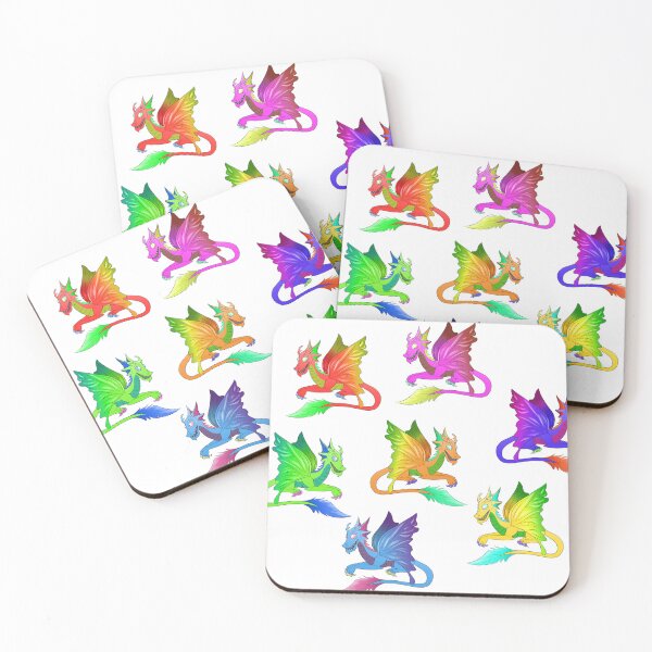 Item preview, Fairy Dragon Rainbow Pattern designed and sold by ChronicCrafting.