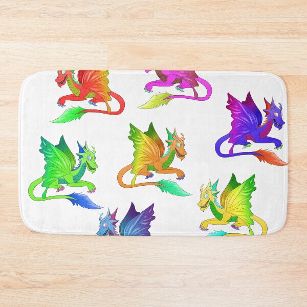 Item preview, Fairy Dragon Rainbow Pattern designed and sold by ChronicCrafting.
