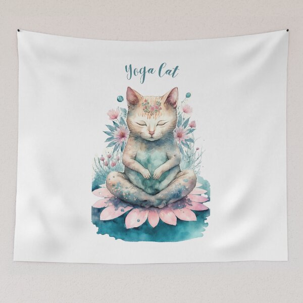 Item preview, Yoga cat 05 designed and sold by printiesart.