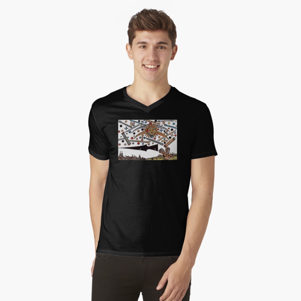 Item preview, V-Neck T-Shirt designed and sold by MoonCat72UFO.