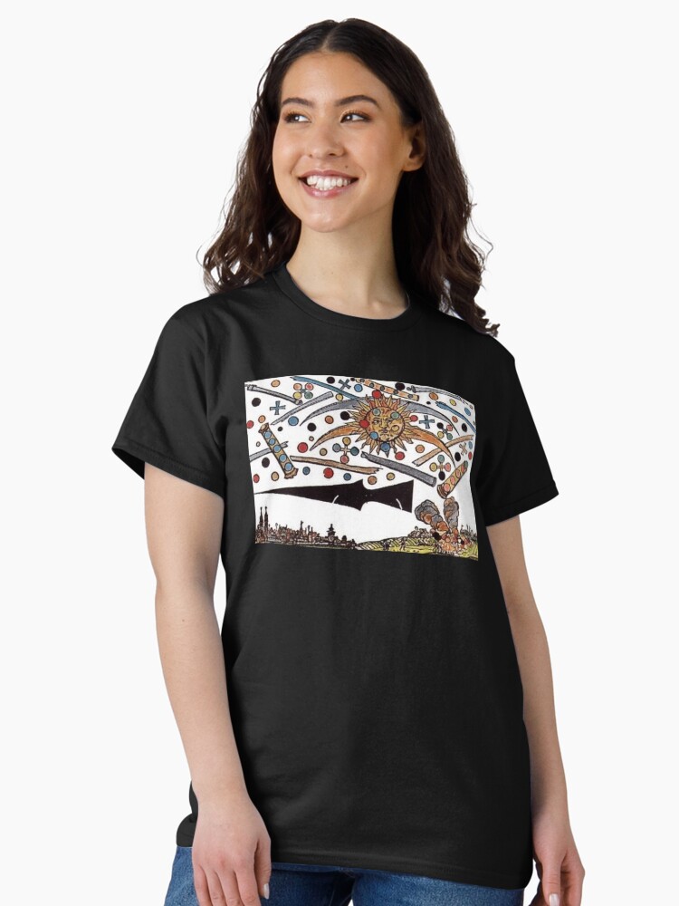Thumbnail 2 of 7, Classic T-Shirt, The "Nuremberg UFO sighting of 1561 designed and sold by MoonCat72UFO.