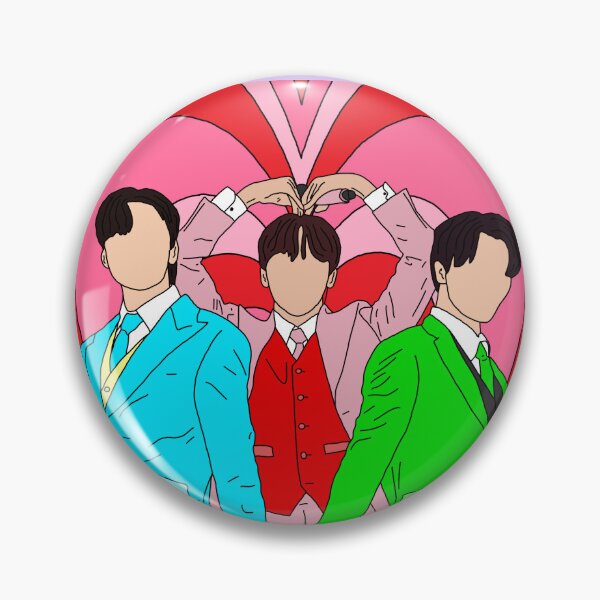 Item preview, The Maknaepuff Boys (red pink background) designed and sold by bandfanarii.