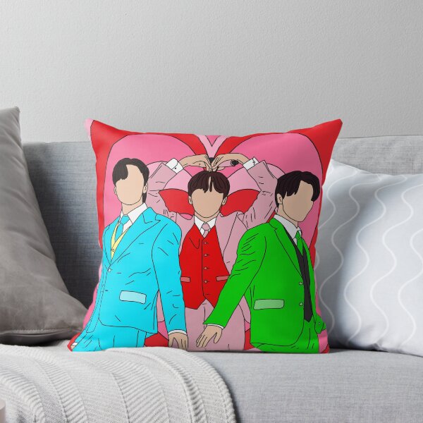 Item preview, The Maknaepuff Boys (red pink background) designed and sold by bandfanarii.