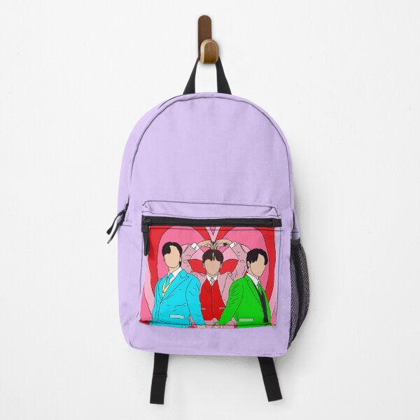 Item preview, The Maknaepuff Boys (red pink background) designed and sold by bandfanarii.