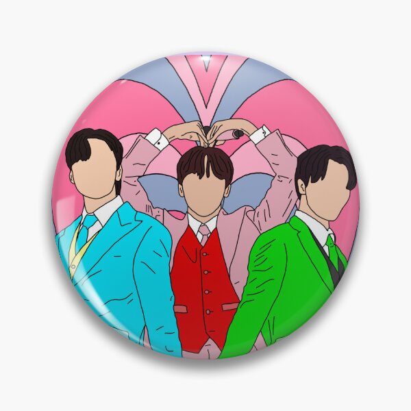 Item preview, The Maknaepuff Boys (blue pink background) designed and sold by bandfanarii.