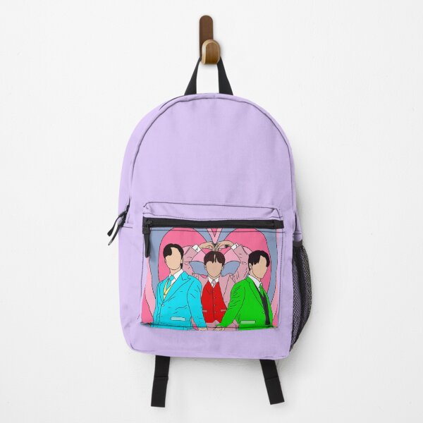 Item preview, The Maknaepuff Boys (blue pink background) designed and sold by bandfanarii.