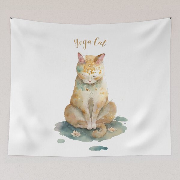 Item preview, Yoga cat 07 designed and sold by printiesart.