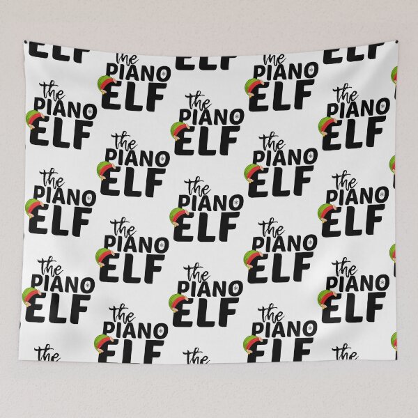 Item preview, the Piano Elf funny Christmas  designed and sold by LifeColorfull.