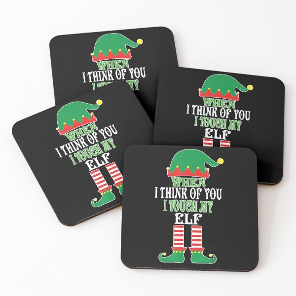 Item preview, When I think of You I touch my Elf - Funny Music Christmas Pun designed and sold by LifeColorfull.