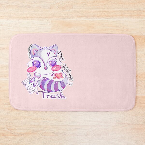Item preview, My Writing Is Trash Kawaii Raccoon designed and sold by MandyRosko.