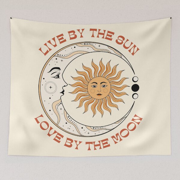 Item preview, Live By The Sun Love By The Moon designed and sold by wolfandbird.