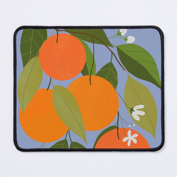 Item preview, Orange branch - dusty blue designed and sold by PrettywithColor.