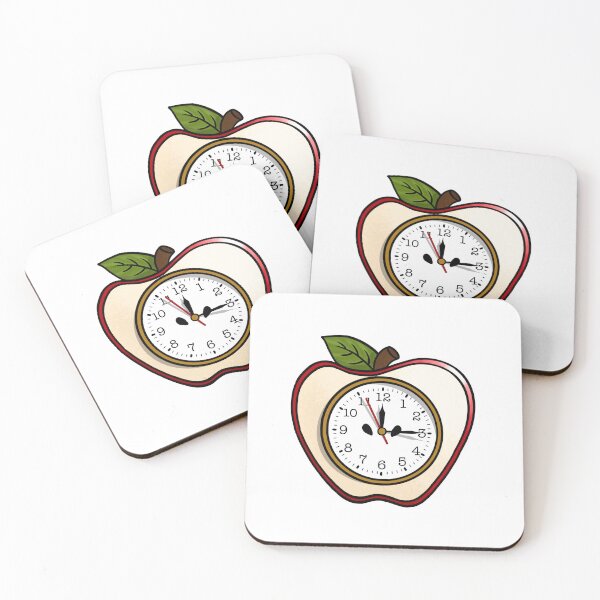 Item preview, Apple Clock designed and sold by honeybeepaper.