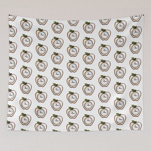 Item preview, Apple Clock designed and sold by honeybeepaper.