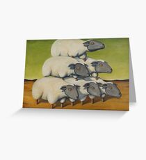 Sheep Stack Greeting Card