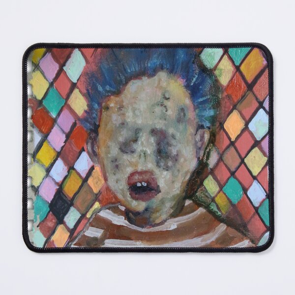 Item preview, Cartoon ACID Clown | Weird Florida Man War Pig | Duck Acid | Bad Hero Portrait Lowbrow Pop Surreal Art | Youtube Star | Masterpieces | Original Oil Painting By Tyler Tilley designed and sold by Tyler Tilley.