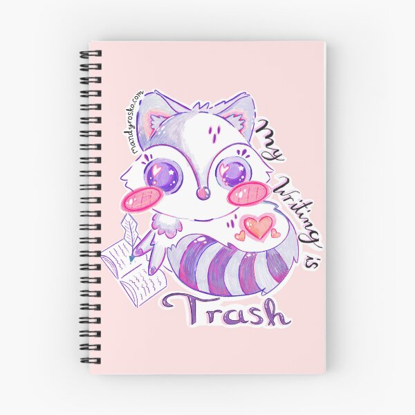 Item preview, My Writing Is Trash Kawaii Raccoon designed and sold by MandyRosko.