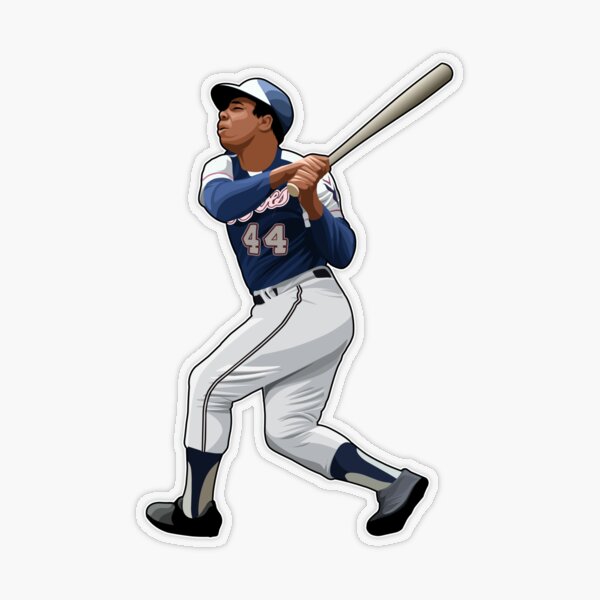 Hank Aaron Hammerin Hank FanArt Tribute | Sticker