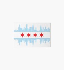 Chicago Skyline Flag Art Board