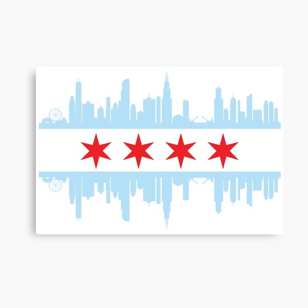 Item preview, Chicago Skyline Flag designed and sold by megan28mb.