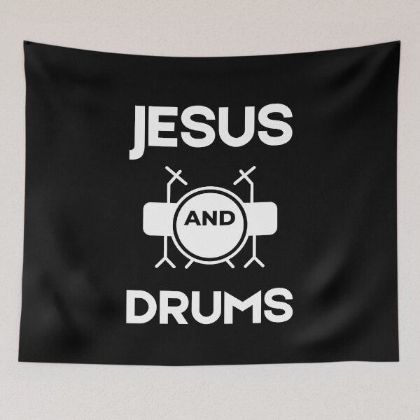 Item preview, Jesus and Drums designed and sold by BlessedConcepts.