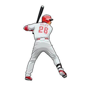 chase utley phillies jersey 26 Sticker for Sale by mgriest