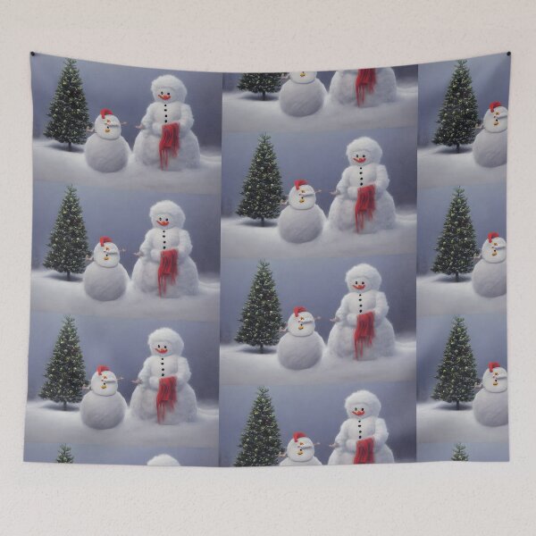 Item preview, Trippy snowmen enjoying Xmas  designed and sold by deville13.