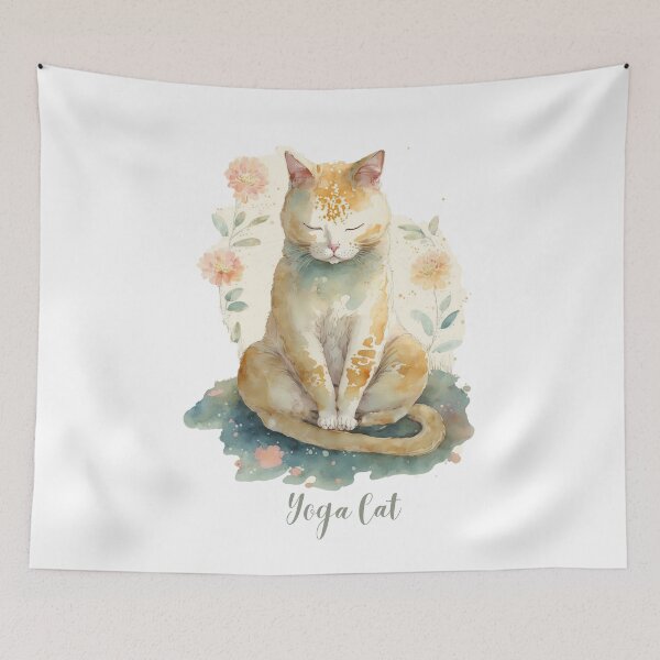 Item preview, Yoga cat 10  designed and sold by printiesart.