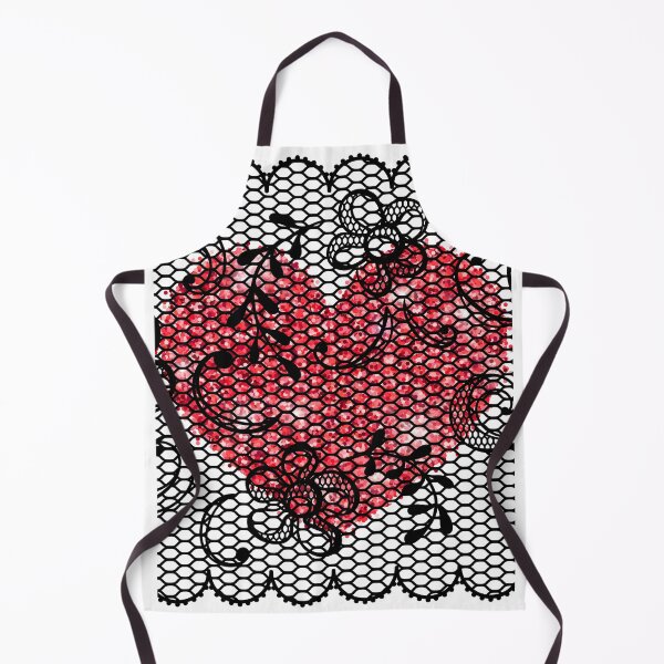 Item preview, Black Lace Overlay with Red Heart !! designed and sold by SunMoonBeyond.