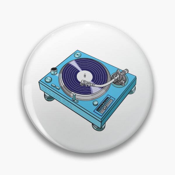 Item preview, Turntable (Cerulean + Intergalactic Cowboy Colorway) Analog / Music designed and sold by analogdigitalvz.