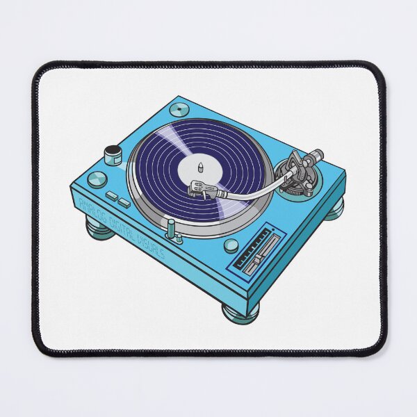 Item preview, Turntable (Cerulean + Intergalactic Cowboy Colorway) Analog / Music designed and sold by analogdigitalvz.