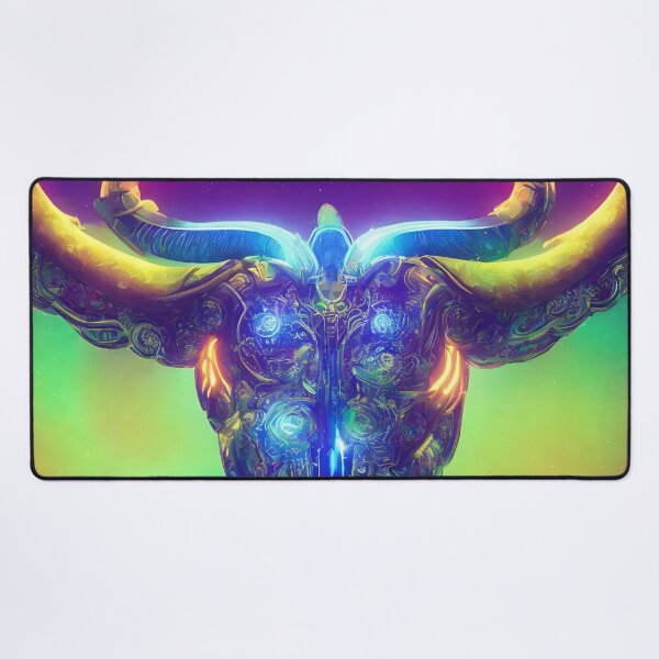 Artikelvorschau, Sternzeichen Stier, leuchtende, lebendige Farben, illustrative Kunst, künstlerische Interpretation entworfen und verkauft von LoveZodiac.