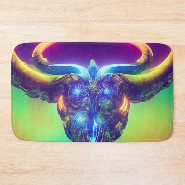 Item preview, Taurus zodiac sign, glowing vivid colors,illustrative art, artist interpretation designed and sold by LoveZodiac.