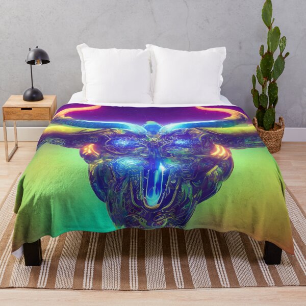Item preview, Taurus zodiac sign, glowing vivid colors,illustrative art, artist interpretation designed and sold by LoveZodiac.