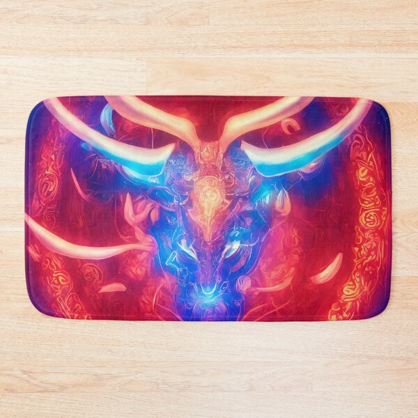 Item preview, Taurus zodiac sign, glowing vivid colors,illustrative art, artist interpretation designed and sold by LoveZodiac.