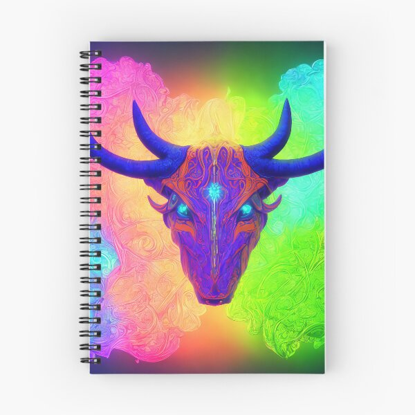 Item preview, Taurus zodiac sign, glowing vivid colors,illustrative art, artist interpretation designed and sold by LoveZodiac.