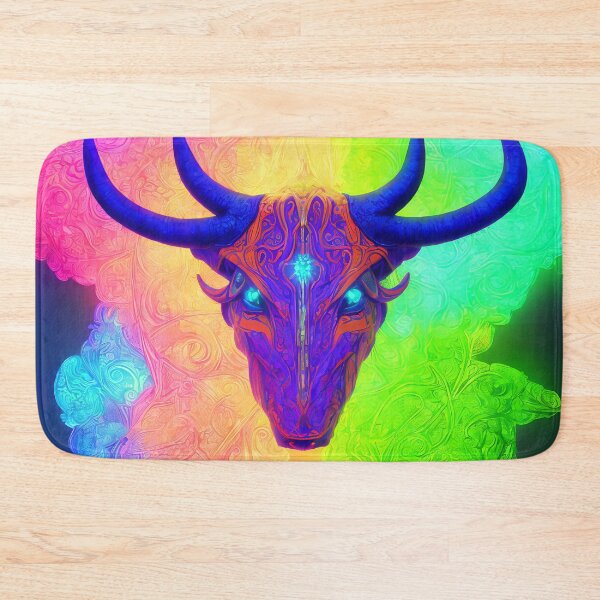 Item preview, Taurus zodiac sign, glowing vivid colors,illustrative art, artist interpretation designed and sold by LoveZodiac.