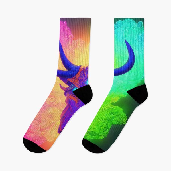 Item preview, Taurus zodiac sign, glowing vivid colors,illustrative art, artist interpretation designed and sold by LoveZodiac.