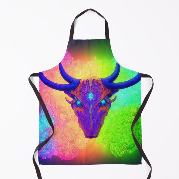 Item preview, Taurus zodiac sign, glowing vivid colors,illustrative art, artist interpretation designed and sold by LoveZodiac.