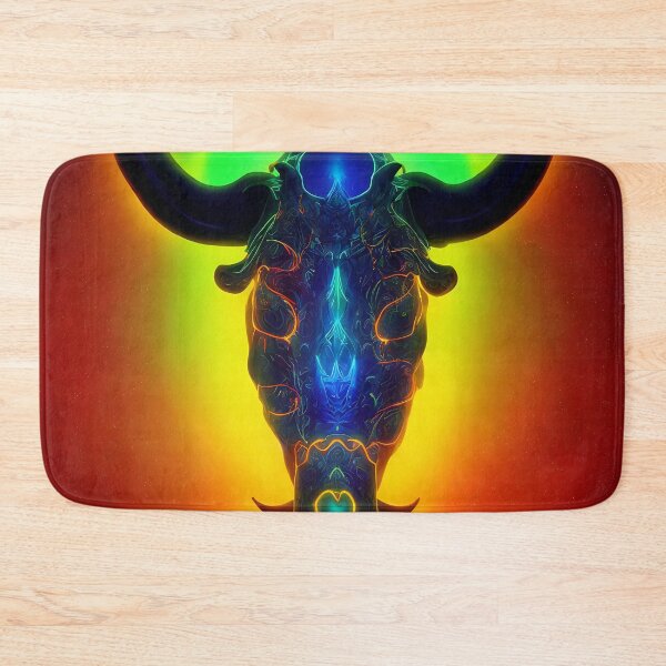 Item preview, Taurus zodiac sign, glowing vivid colors,illustrative art, artist interpretation designed and sold by LoveZodiac.