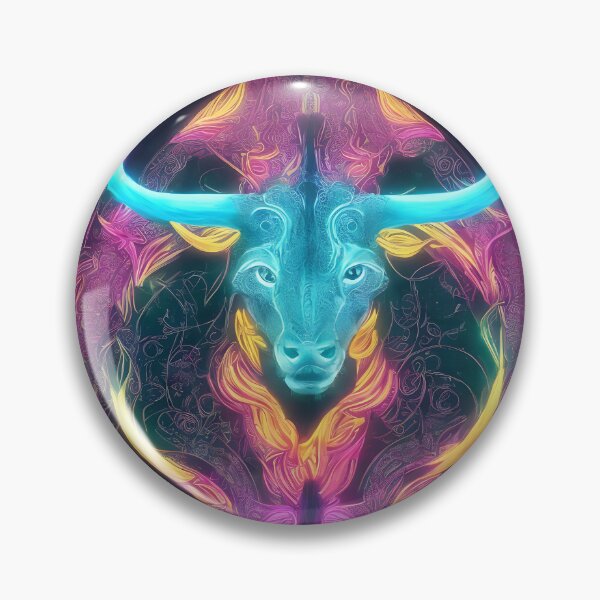 Artikelvorschau, Sternzeichen Stier, leuchtende, lebendige Farben, illustrative Kunst, künstlerische Interpretation entworfen und verkauft von LoveZodiac.