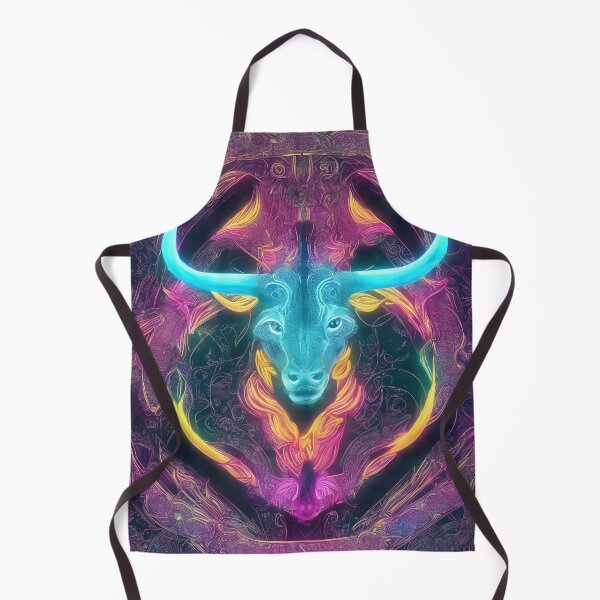 Item preview, Taurus zodiac sign, glowing vivid colors,illustrative art, artist interpretation designed and sold by LoveZodiac.