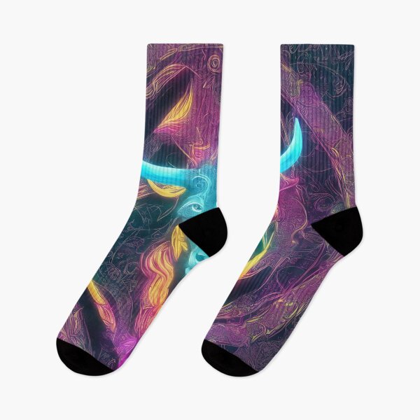 Item preview, Taurus zodiac sign, glowing vivid colors,illustrative art, artist interpretation designed and sold by LoveZodiac.