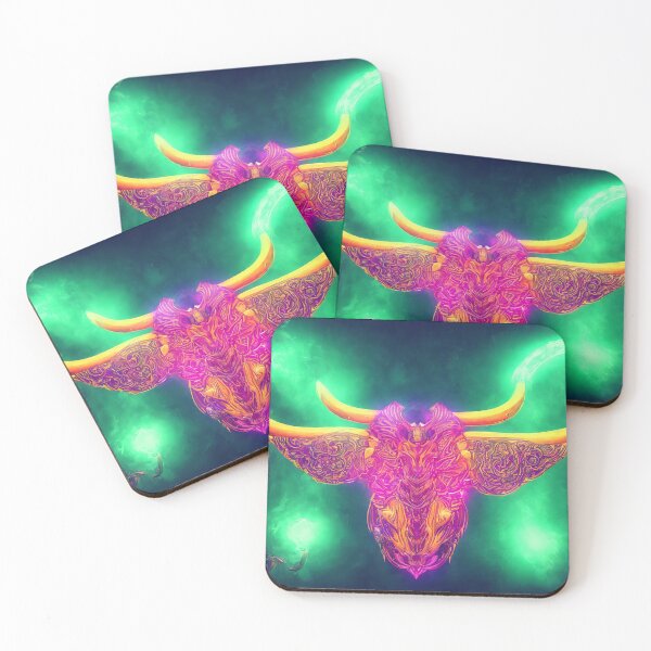 Item preview, Taurus zodiac sign, glowing vivid colors,illustrative art, artist interpretation designed and sold by LoveZodiac.