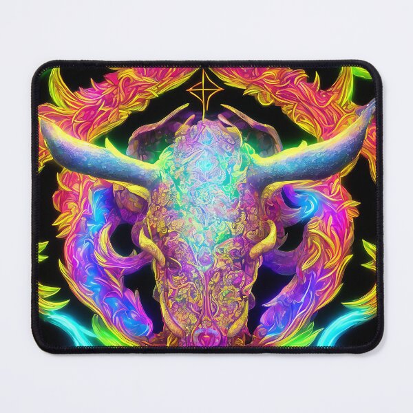 Artikelvorschau, Sternzeichen Stier, leuchtende, lebendige Farben, illustrative Kunst, künstlerische Interpretation entworfen und verkauft von LoveZodiac.