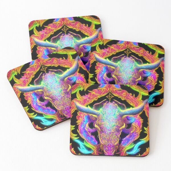 Item preview, Taurus zodiac sign, glowing vivid colors,illustrative art, artist interpretation designed and sold by LoveZodiac.